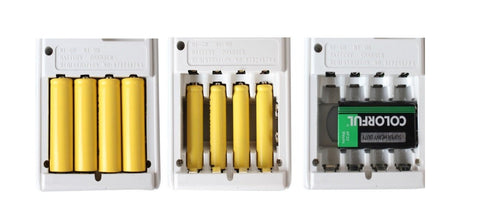 Cargador de batería eléctrico con 4 pilas recargables AA y 4 AAA